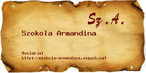 Szokola Armandina névjegykártya